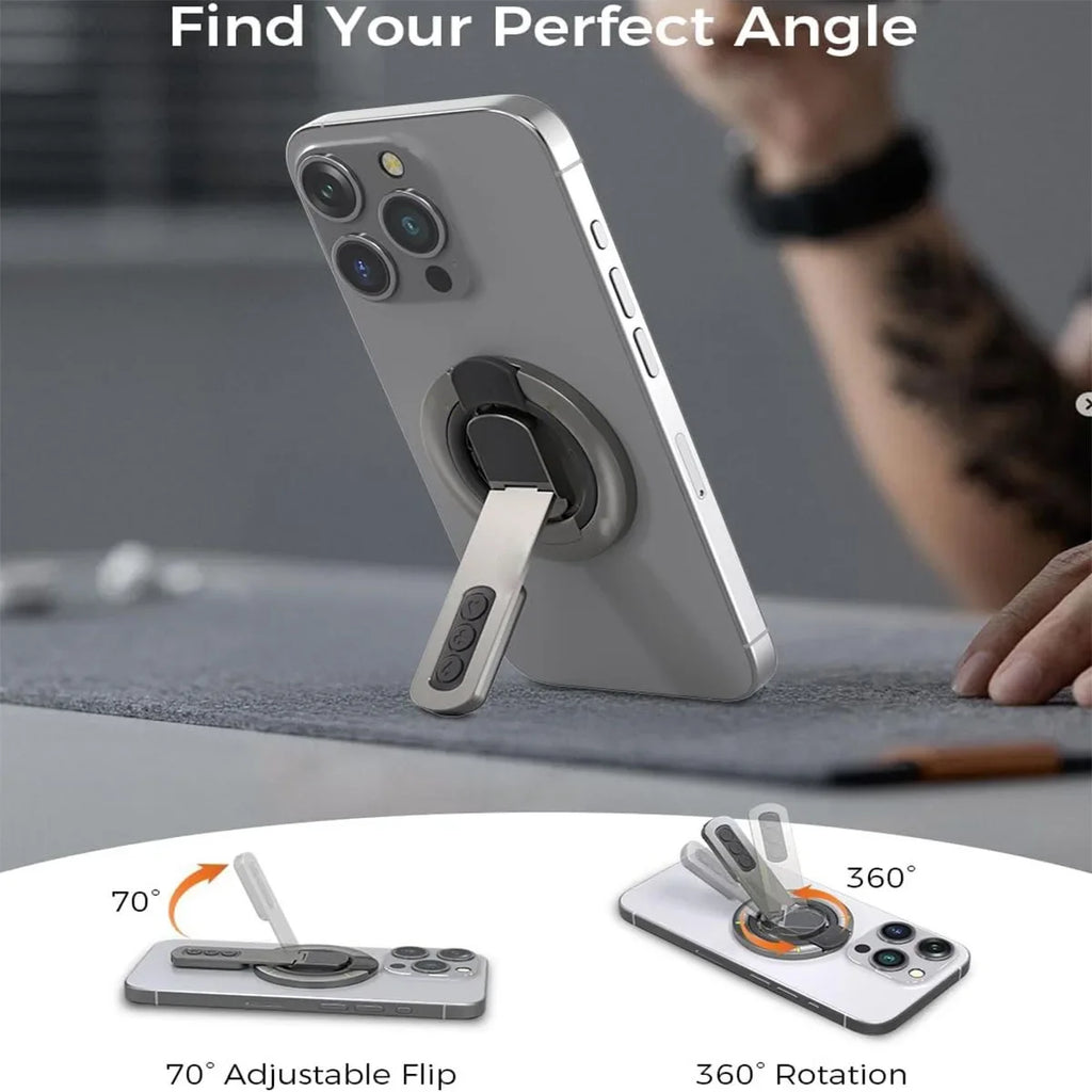 New Phone Grip for Magnetic Phone Stand 360°Roration Gym Holder Phone Kickstand Silicone Finger Ring Innovative Pressure-Relief