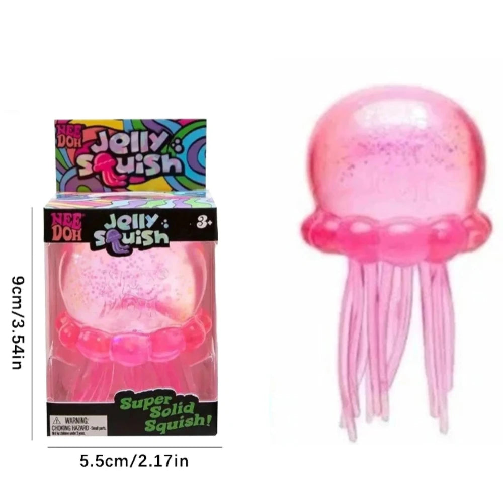 NeeDoh Jellyfish Jelly Squish Stress Toy Fidget Sensory Squeeze Squishy Toy Gift