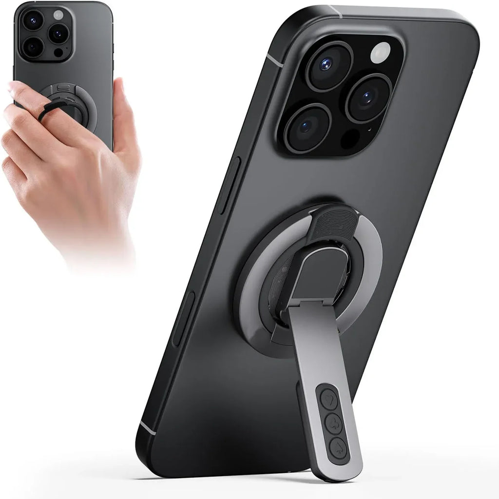 New Phone Grip for Magnetic Phone Stand 360°Roration Gym Holder Phone Kickstand Silicone Finger Ring Innovative Pressure-Relief