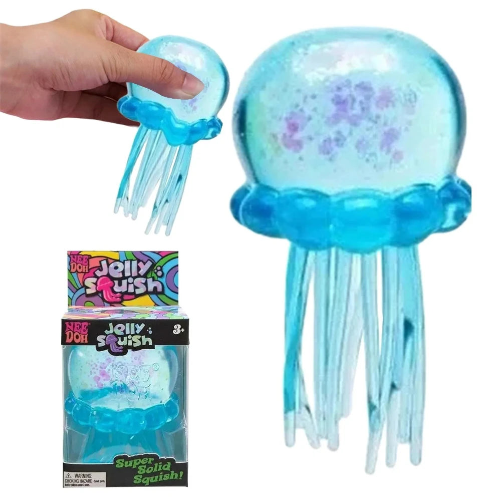 NeeDoh Jellyfish Jelly Squish Stress Toy Fidget Sensory Squeeze Squishy Toy Gift